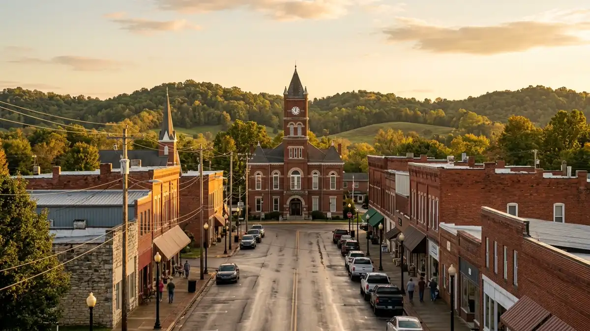 Public restroom locations mapped in Larue County, Kentucky — 6 facilities across zip codes 42748