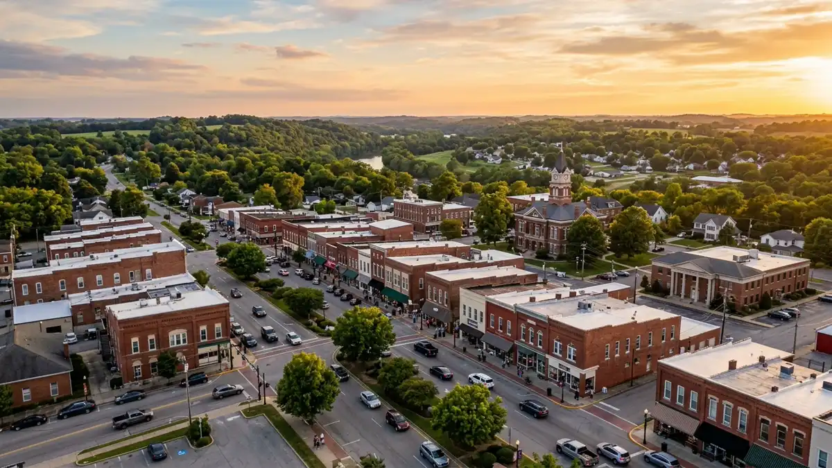 Public restroom locations mapped in Madisonville, Kentucky — 4 facilities across zip codes 42431
