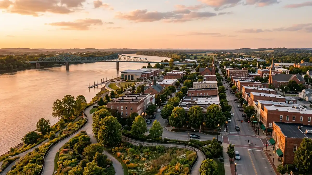 Public restroom locations mapped in Owensboro, Kentucky — 10 facilities across zip codes 42302, 42304