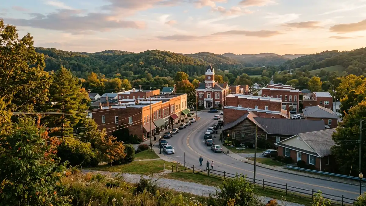Public restroom locations mapped in Williamstown, Kentucky — 25 facilities across zip codes 41097
