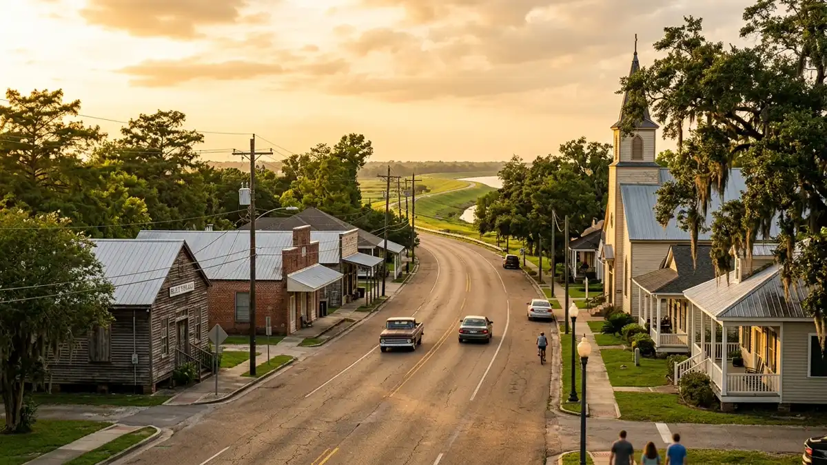 Public restroom locations mapped in Brusly, Louisiana — 4 facilities across zip codes 70719