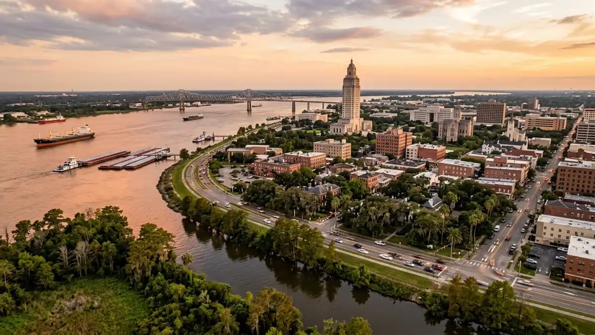 Public restroom locations mapped in East Baton Rouge Parish, Louisiana — 1 facility across the city