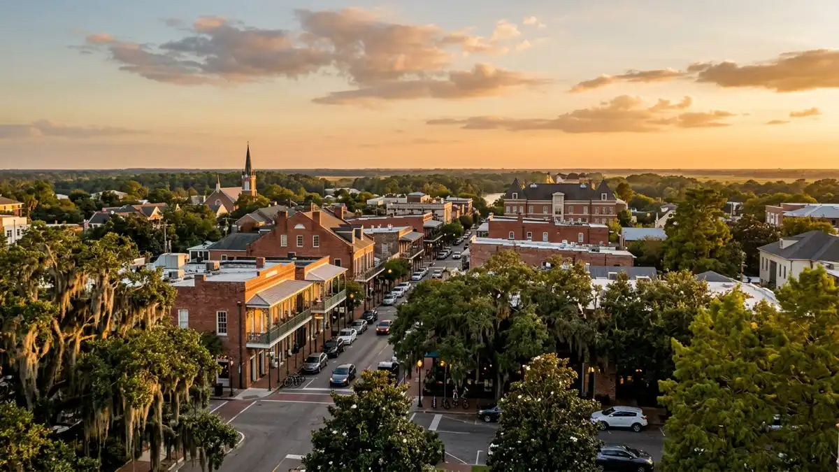 Public restroom locations mapped in Lafayette, Louisiana — 34 facilities across zip codes 70501, 70502, 70504