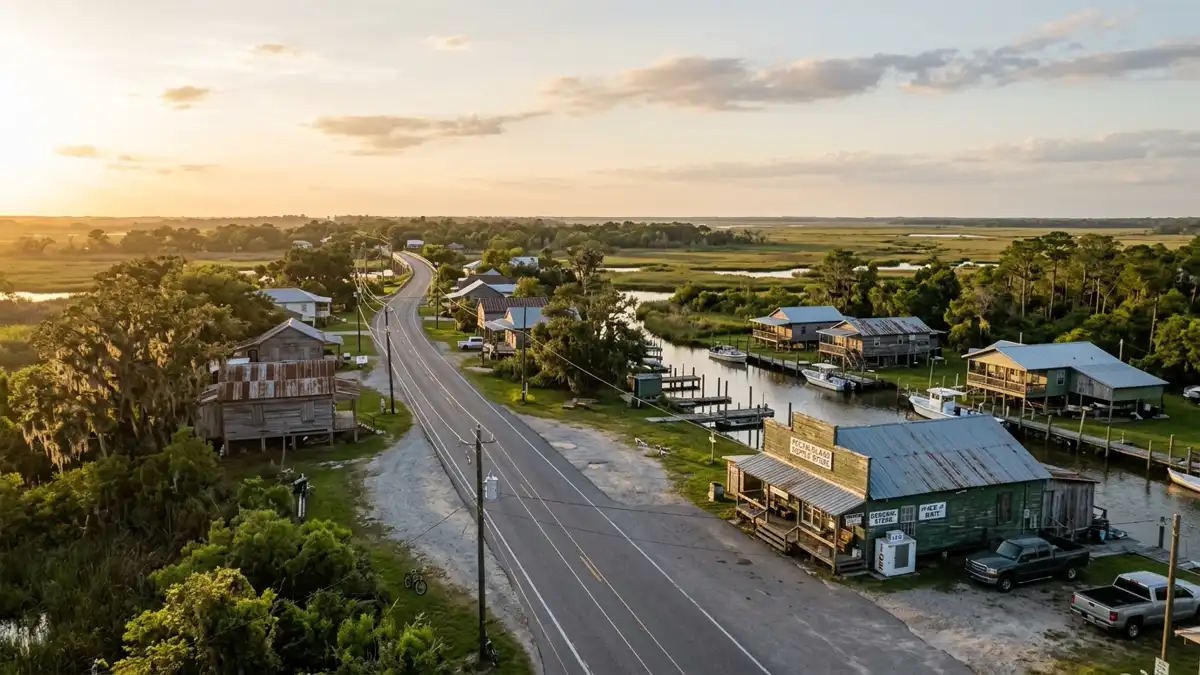 Public restroom locations mapped in Pecan Island, Louisiana — 1 facility across the city