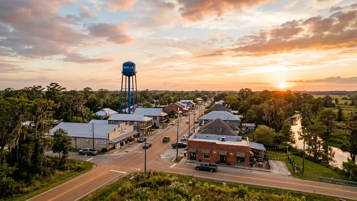 Public restroom locations mapped in Scott, Louisiana — 1 facility across zip codes 70583