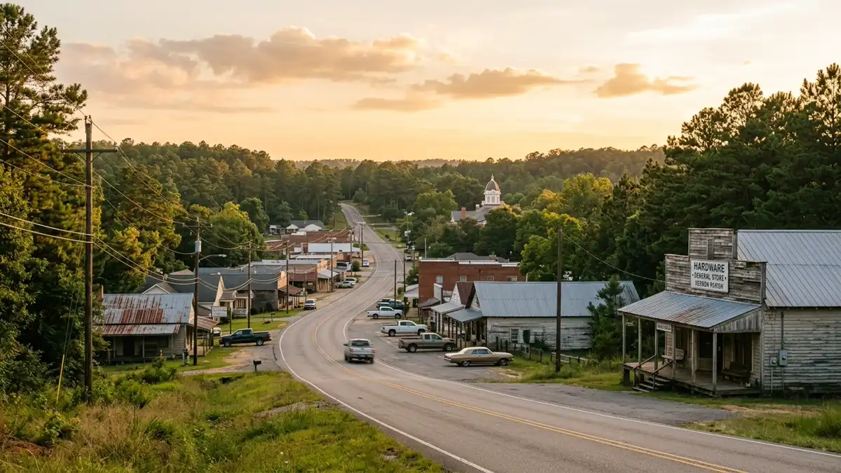 Public restroom locations mapped in Vernon Parish, Louisiana — 13 facilities across the city