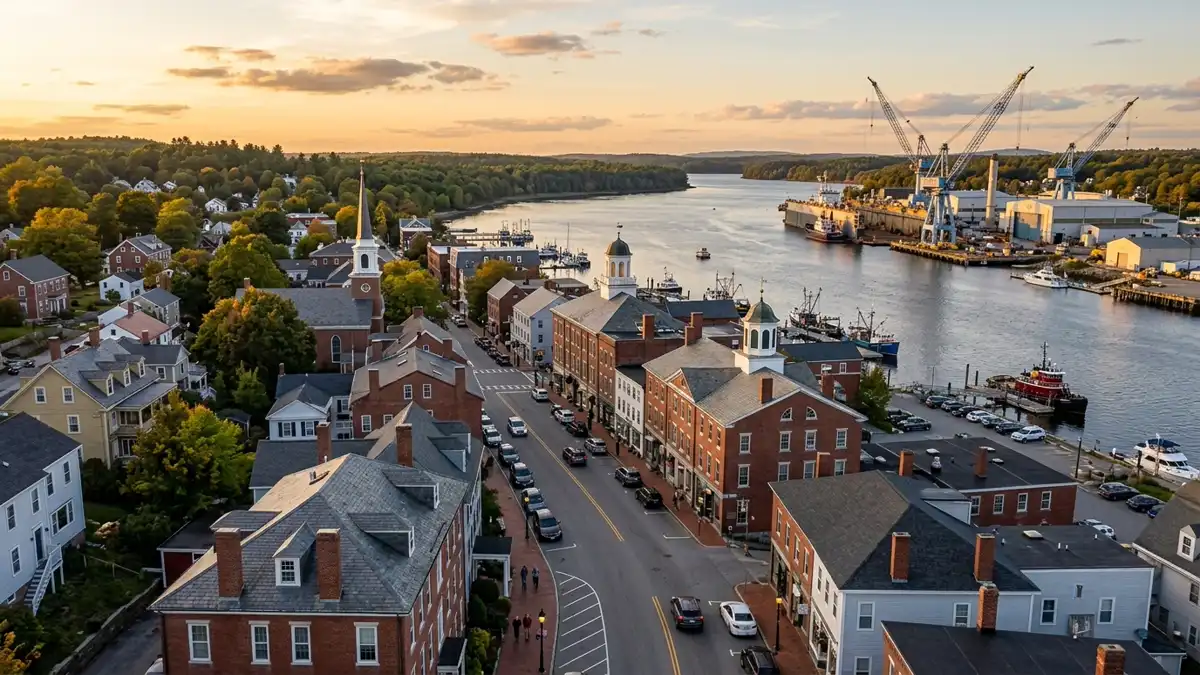 Public restroom locations mapped in Bath, Maine — 5 facilities across zip codes 04530