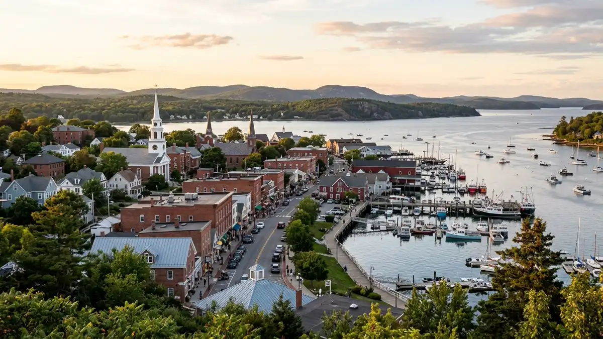 Public restroom locations mapped in Belfast, Maine — 12 facilities across zip codes 04915