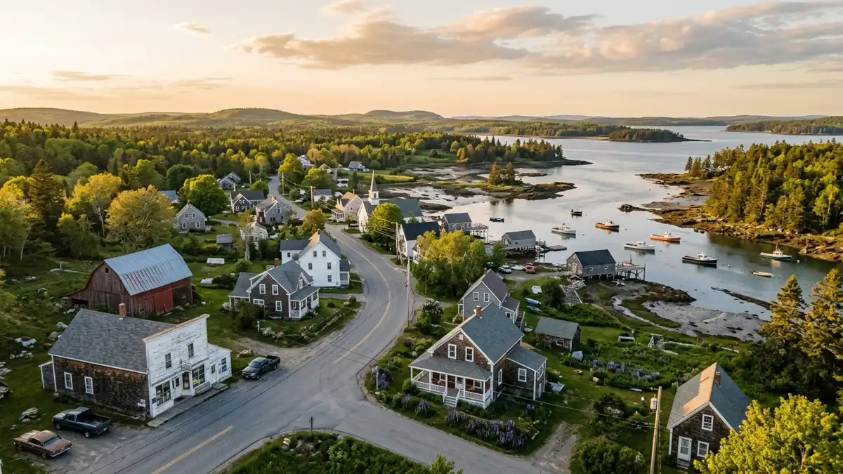 Public restroom locations mapped in Edmunds Township, Maine — 12 facilities across the city