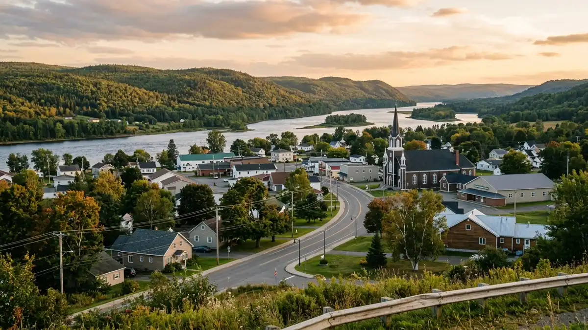 Public restroom locations mapped in Frenchville, Maine — 4 facilities across zip codes 04745