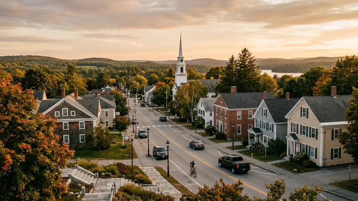 Public restroom locations mapped in Gray, Maine — 16 facilities across zip codes 04039