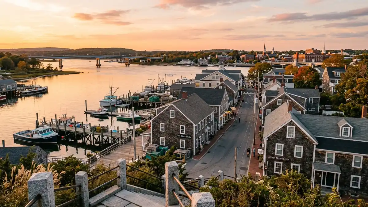 Public restroom locations mapped in Kittery, Maine — 20 facilities across zip codes 03904