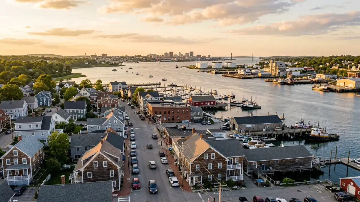 Public restroom locations mapped in South Portland, Maine — 2 facilities across zip codes 04106
