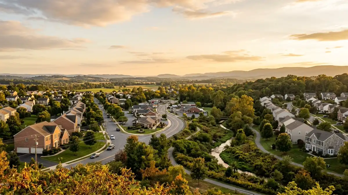Public restroom locations mapped in Ballenger Creek, Maryland — 14 facilities across zip codes 21703, 21705
