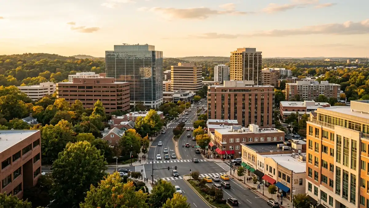 Public restroom locations mapped in Bethesda, Maryland — 35 facilities across zip codes 20816, 20817, 20818