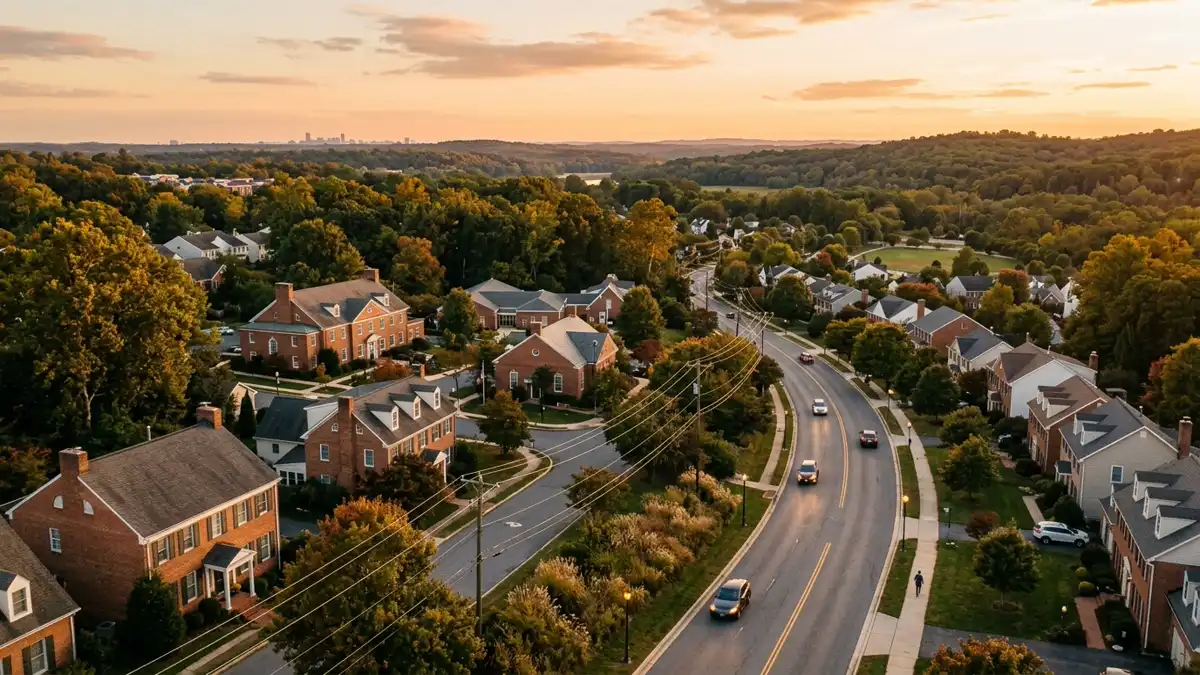 Public restroom locations mapped in Bowie, Maryland — 6 facilities across zip codes 20716, 20721