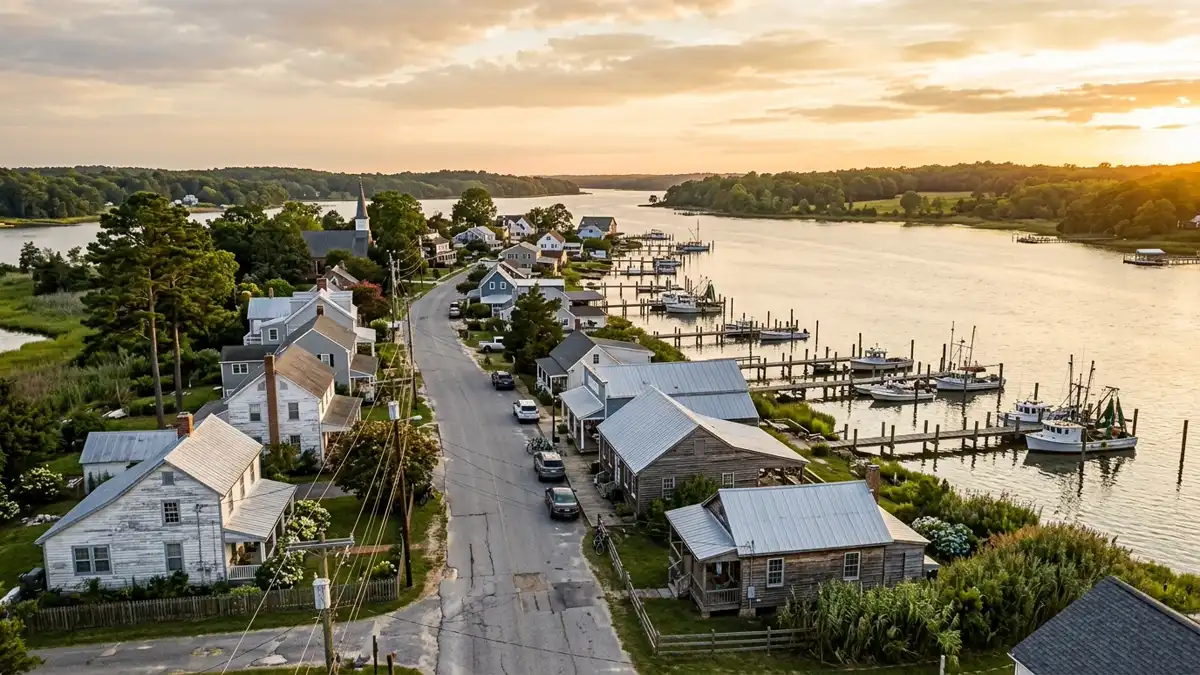 Public restroom locations mapped in Broomes Island, Maryland — 1 facility across zip codes 20615