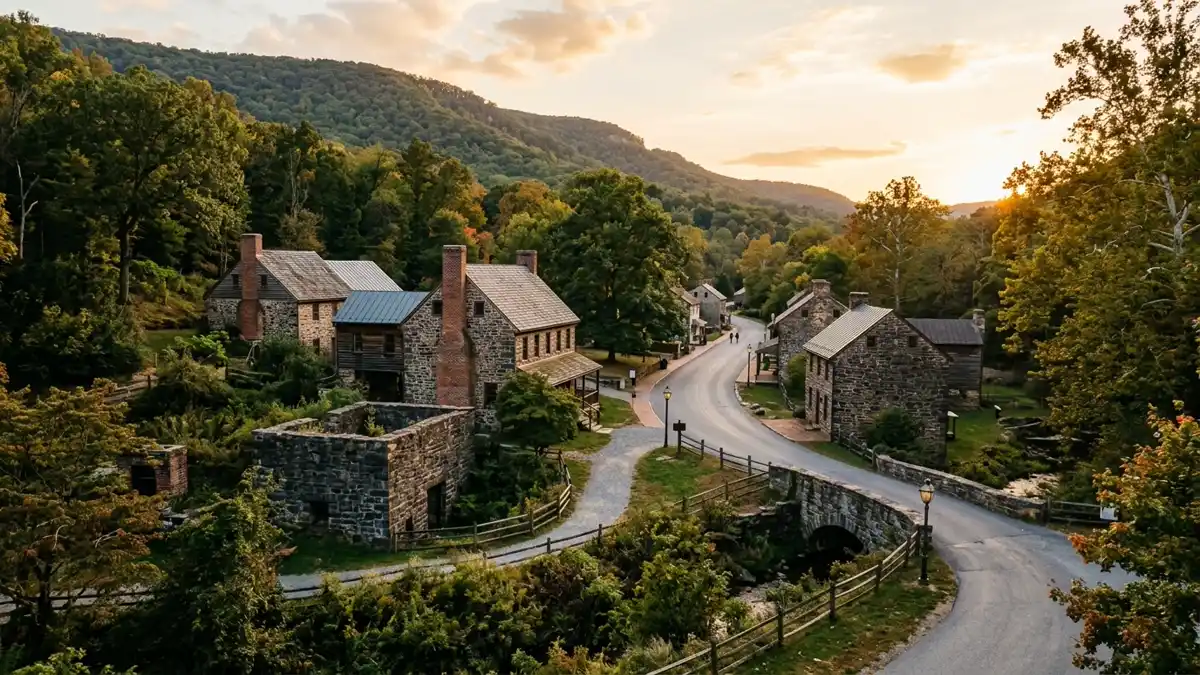 Public restroom locations mapped in Catoctin Furnace, Maryland — 12 facilities across zip codes 21788