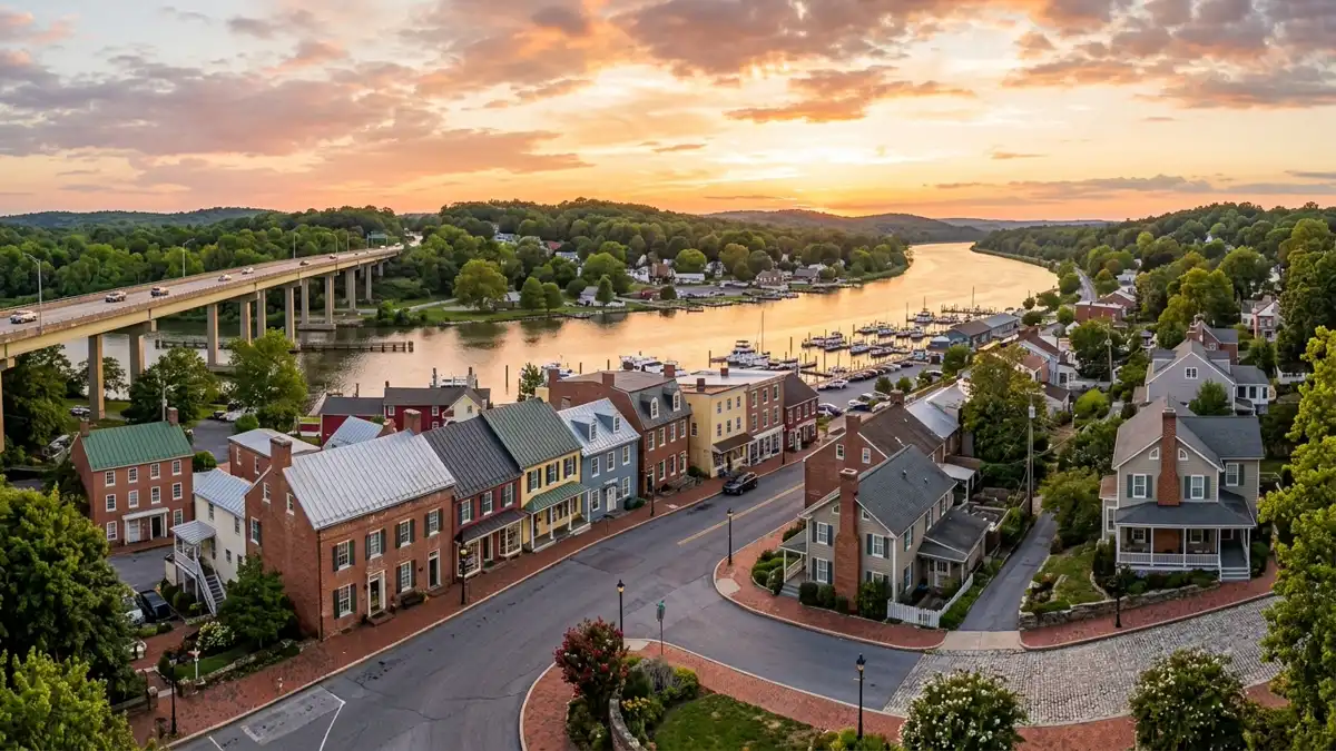 Public restroom locations mapped in Chesapeake City, Maryland — 4 facilities across zip codes 21915