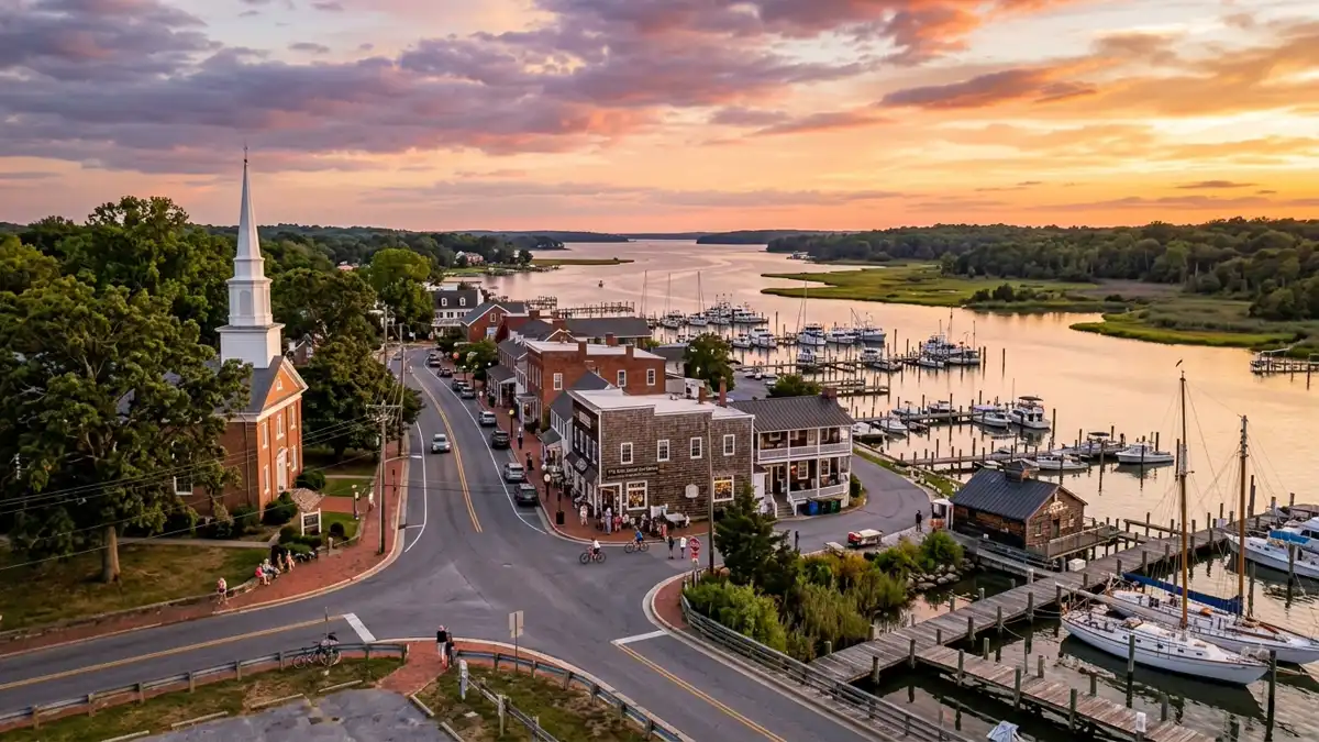 Public restroom locations mapped in Chester, Maryland — 8 facilities across zip codes 21619