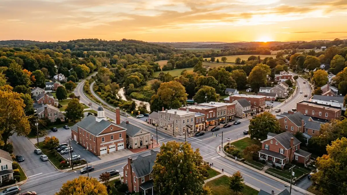 Public restroom locations mapped in Cockeysville, Maryland — 14 facilities across zip codes 21030, 21031