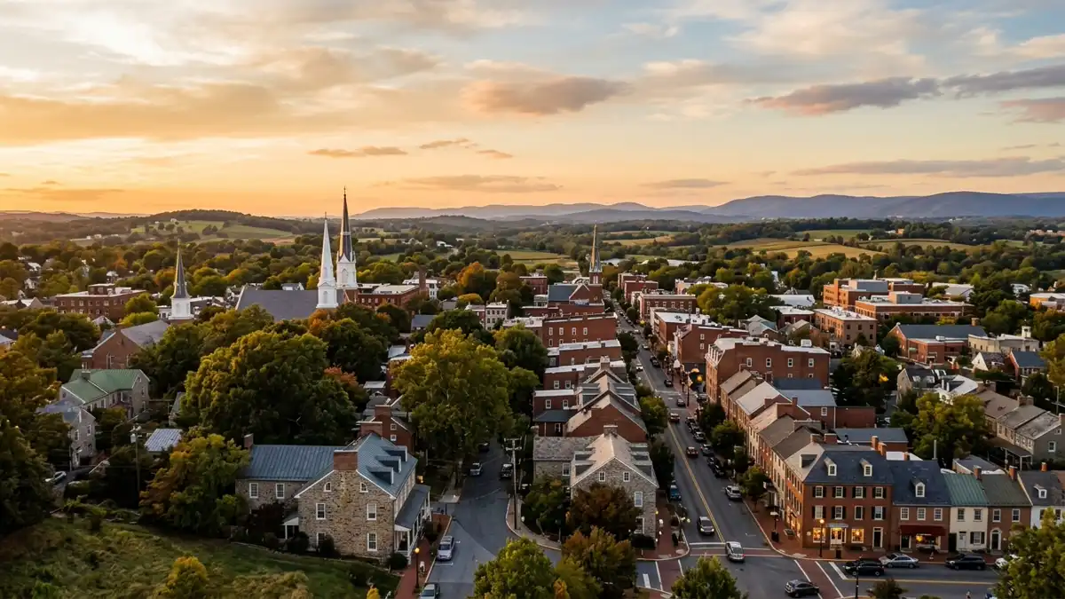 Public restroom locations mapped in Frederick County, Maryland — 99 facilities across zip codes 20838, 20842, 21702
