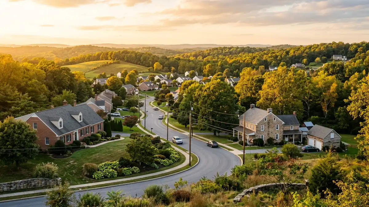 Public restroom locations mapped in Joppa Hills, Maryland — 10 facilities across zip codes 21018