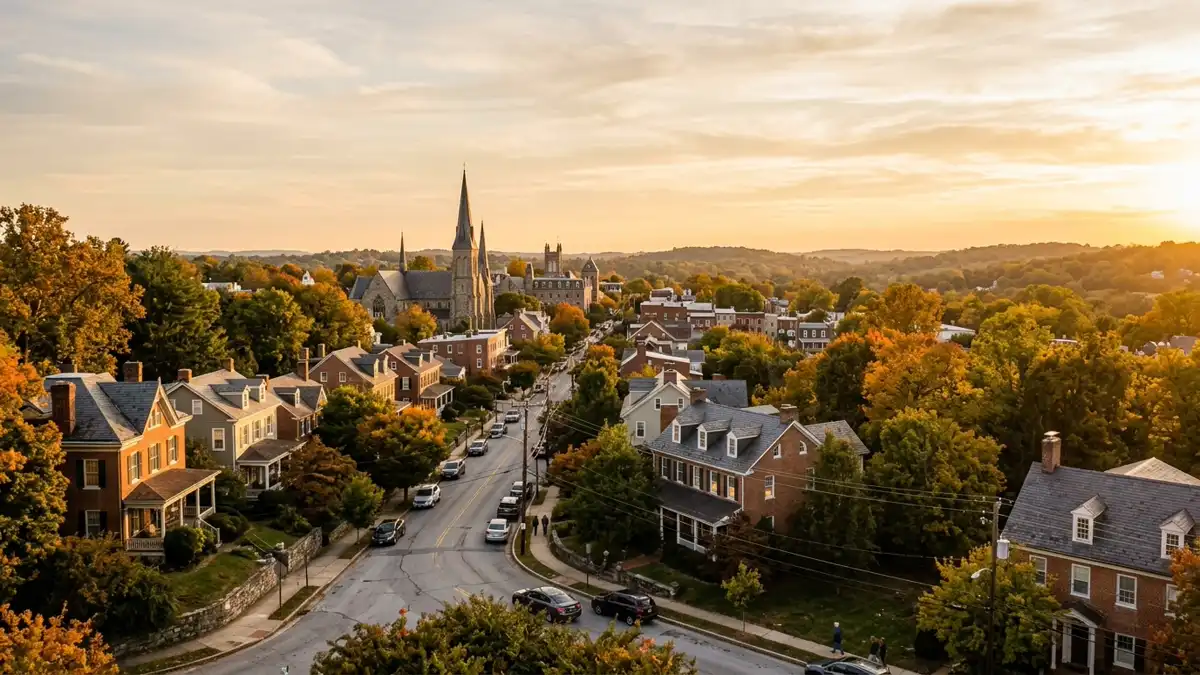 Public restroom locations mapped in Lutherville, Maryland — 10 facilities across zip codes 21093