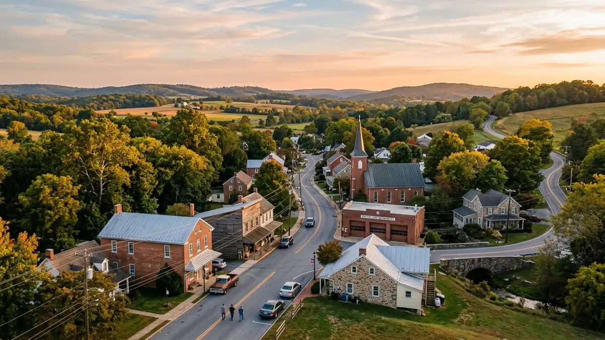 Public restroom locations mapped in Macton, Maryland — 20 facilities across zip codes 21160
