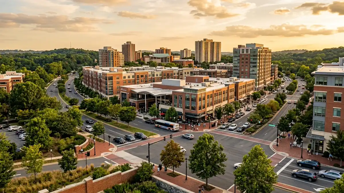 Public restroom locations mapped in North Bethesda, Maryland — 5 facilities across zip codes 20852, 20896