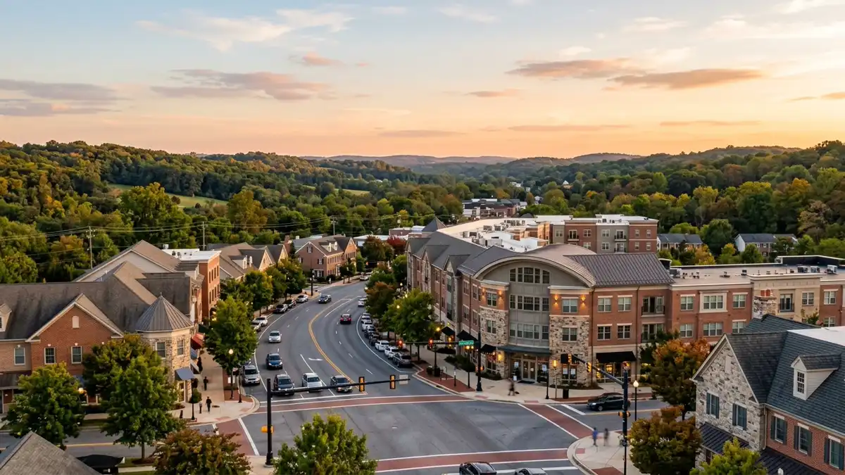 Public restroom locations mapped in Owings Mills, Maryland — 8 facilities across zip codes 21117, 21133