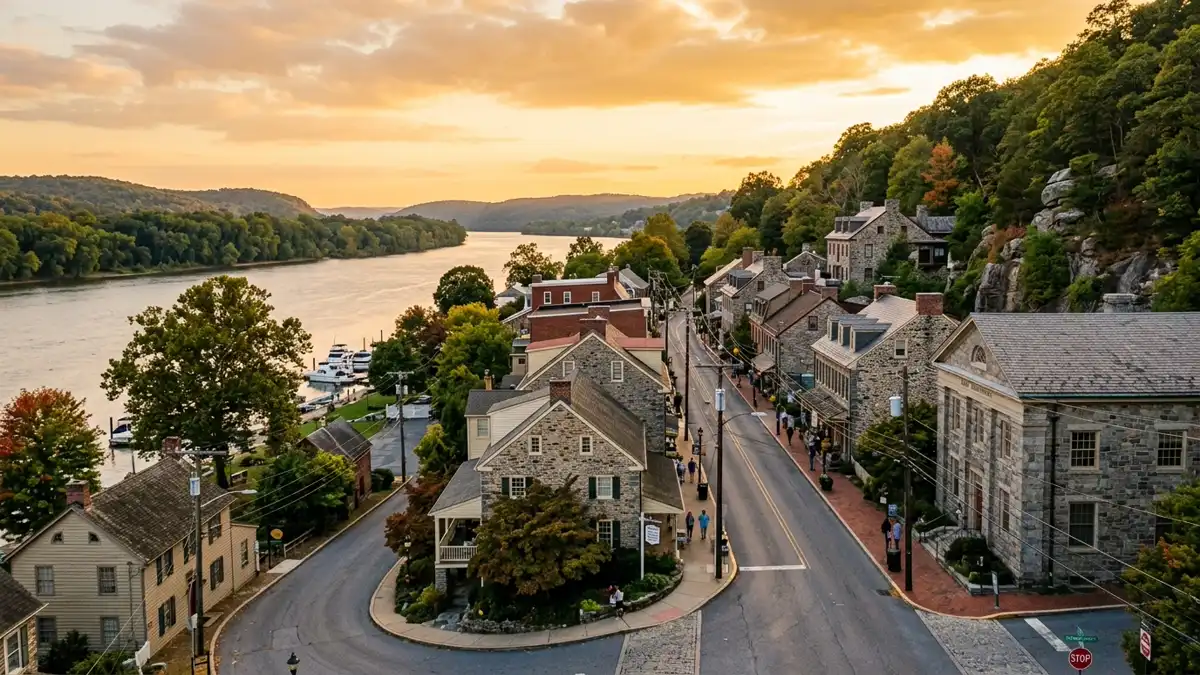 Public restroom locations mapped in Port Deposit, Maryland — 4 facilities across zip codes 21094