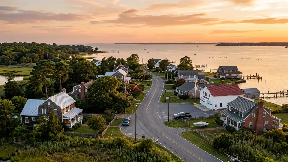 Public restroom locations mapped in Romancoke, Maryland — 4 facilities across the city