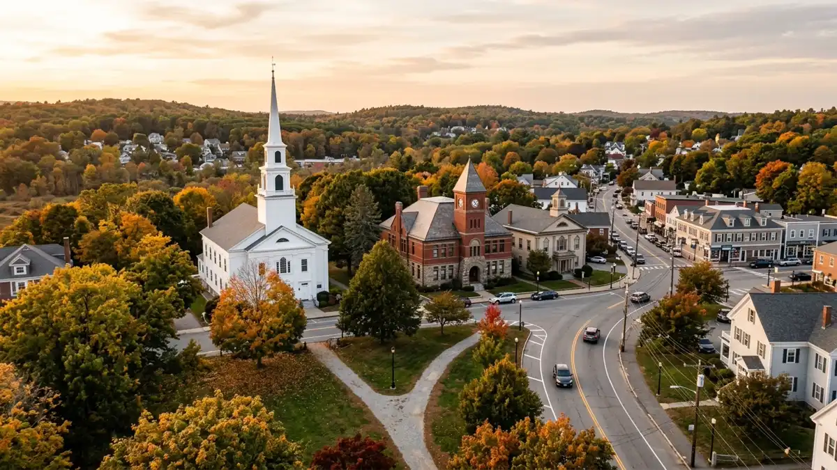 Public restroom locations mapped in North Reading, Massachusetts — 7 facilities across zip codes 01864