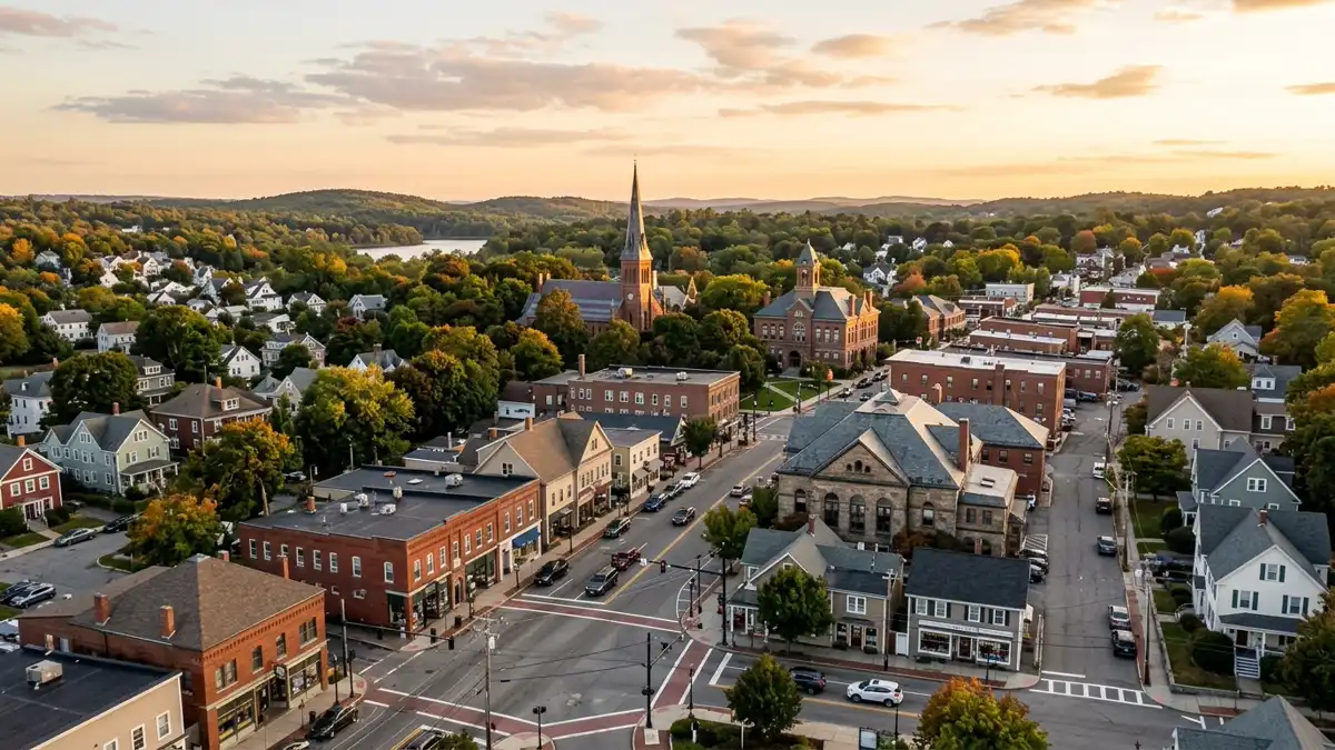 Public restroom locations mapped in Woburn, Massachusetts — 1 facility across zip codes 01801