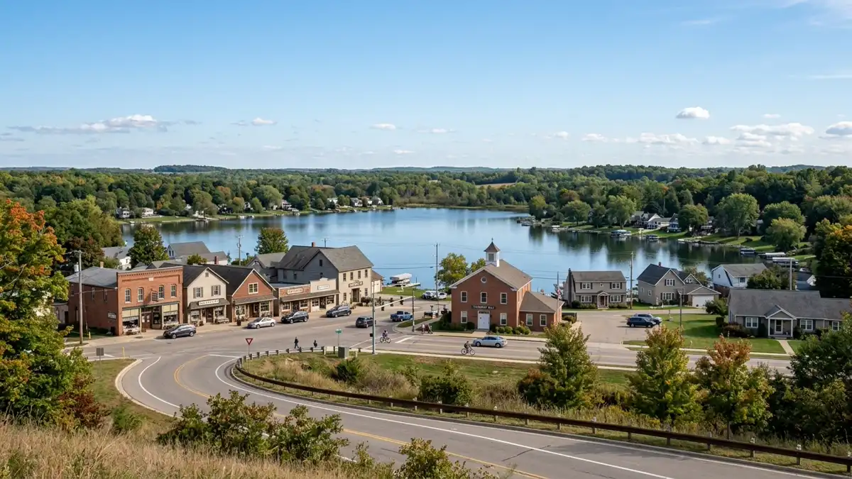 Public restroom locations mapped in Addison Township, Michigan — 25 facilities across zip codes 48366, 48367