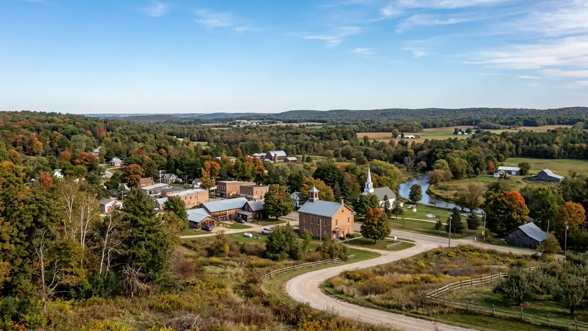Public restroom locations mapped in Algoma Township, Michigan — 3 facilities across zip codes 49341, 49345