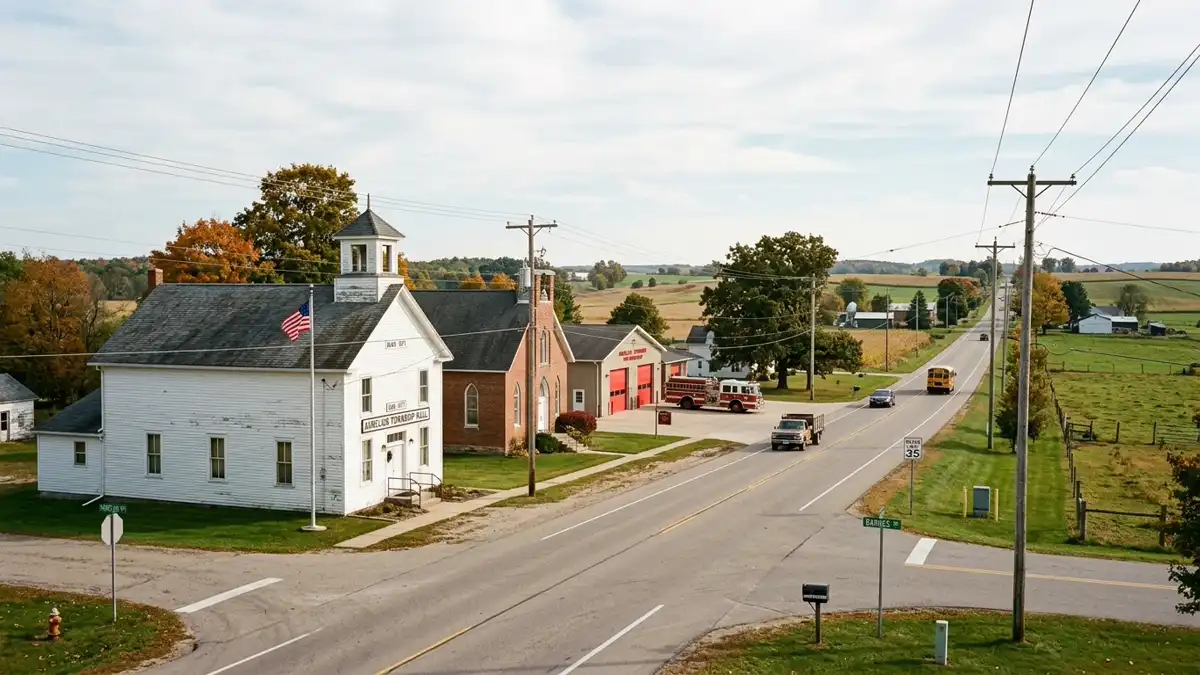 Public restroom locations mapped in Aurelius Township, Michigan — 1 facilities across the city
