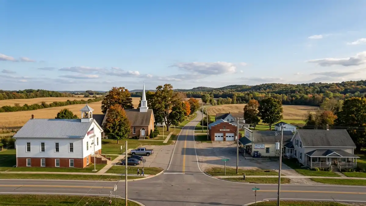 Public restroom locations mapped in Bainbridge Township, Michigan — 1 facilities across zip codes 49098