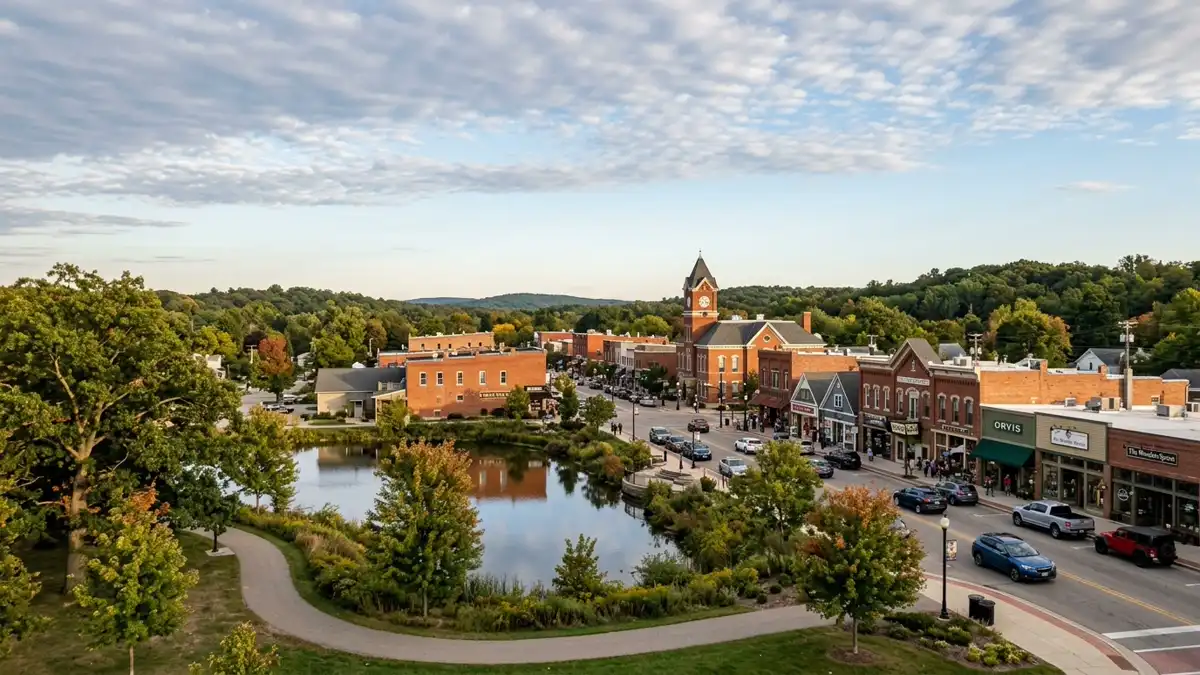 Public restroom locations mapped in Brighton Charter Township, Michigan — 1 facilities across zip codes 48114