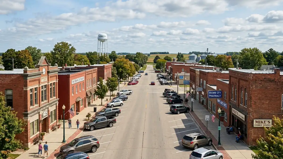 Public restroom locations mapped in Brown City, Michigan — 2 facilities across zip codes 48416