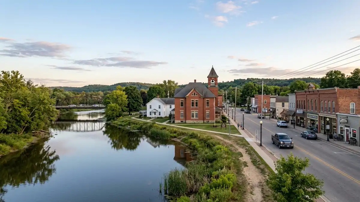 Public restroom locations mapped in Caledonia Township, Michigan — 1 facilities across zip codes 48762