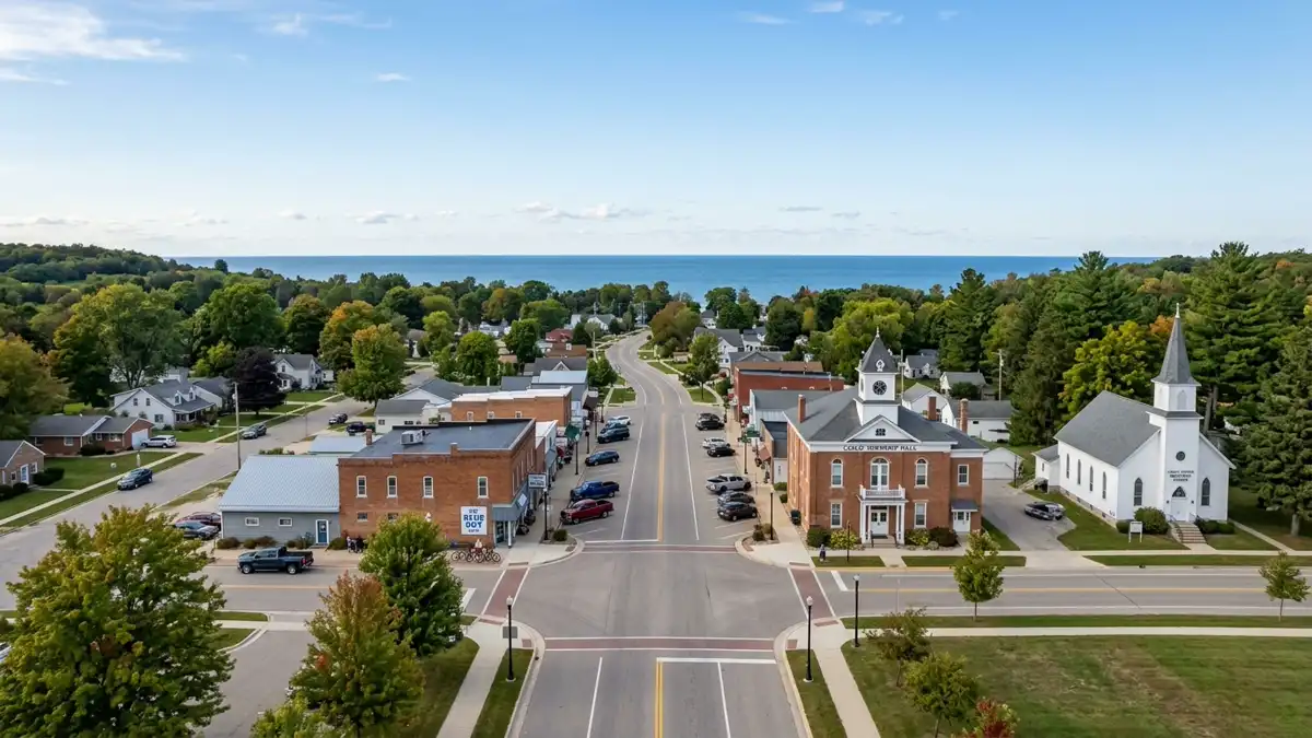Public restroom locations mapped in Casco Township, Michigan — 2 facilities across zip codes 48064, 49416
