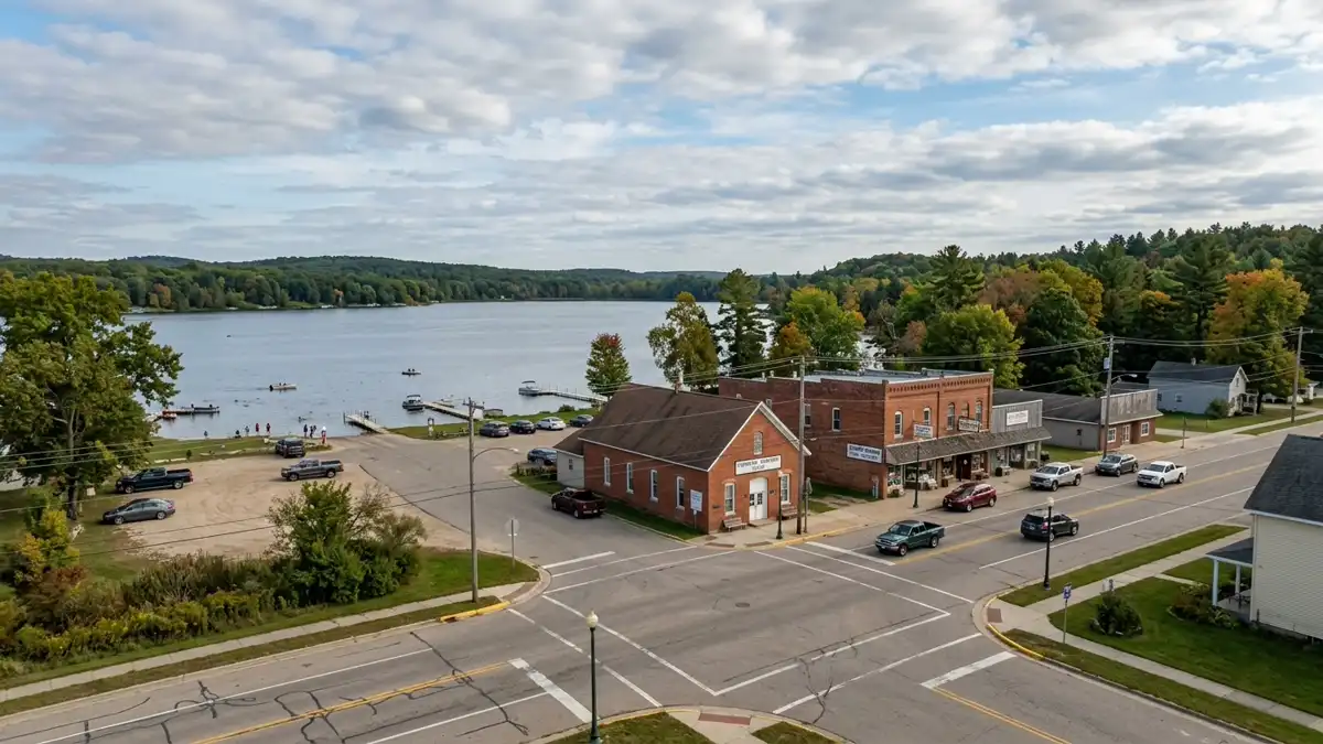 Public restroom locations mapped in Chippewa Township, Michigan — 8 facilities across zip codes 49305, 49342