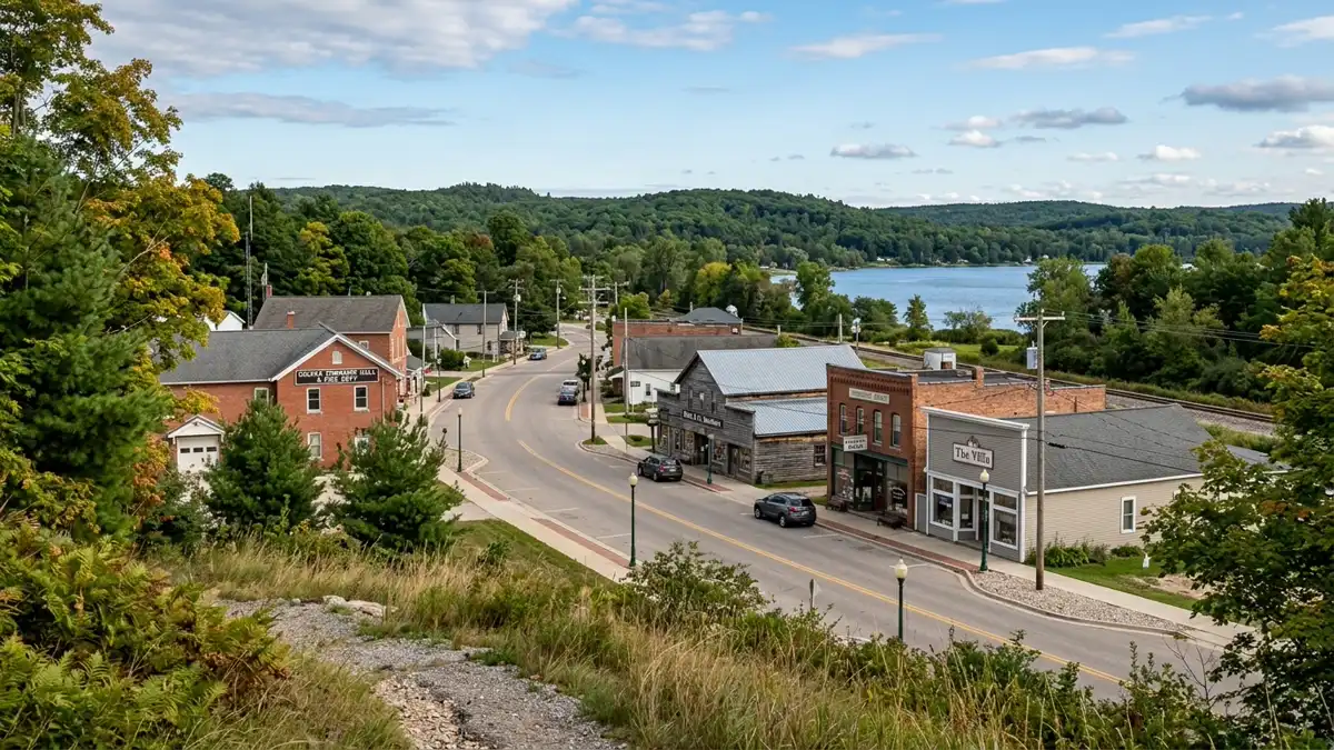 Public restroom locations mapped in Colfax Township, Michigan — 30 facilities across zip codes 49342