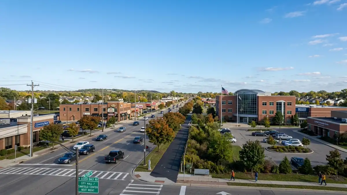 Public restroom locations mapped in Dearborn Heights, Michigan — 32 facilities across zip codes 48127, 48128, 48239