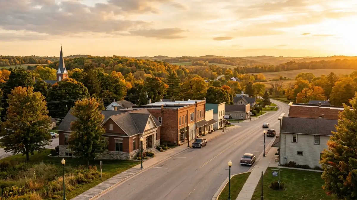 Public restroom locations mapped in Dryden Township, Michigan — 8 facilities across zip codes 48428