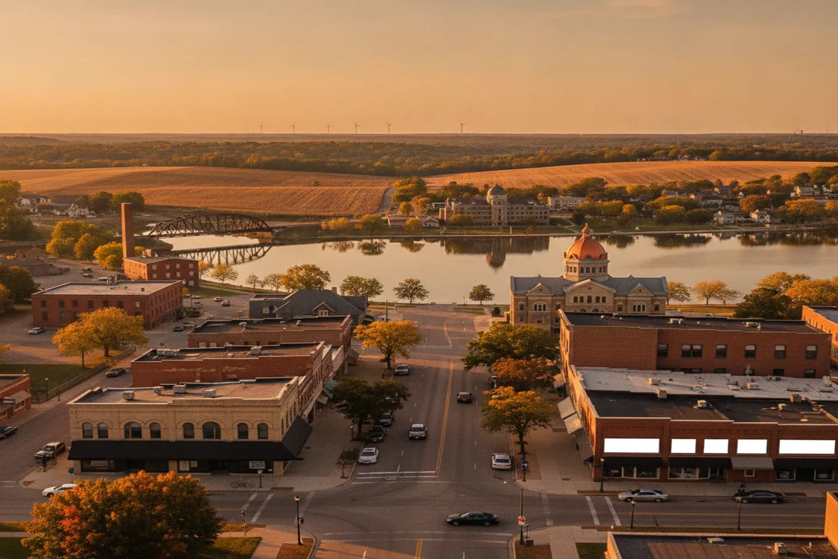 Public restroom locations mapped in Albert Lea, Minnesota — 7 facilities across zip codes 56007