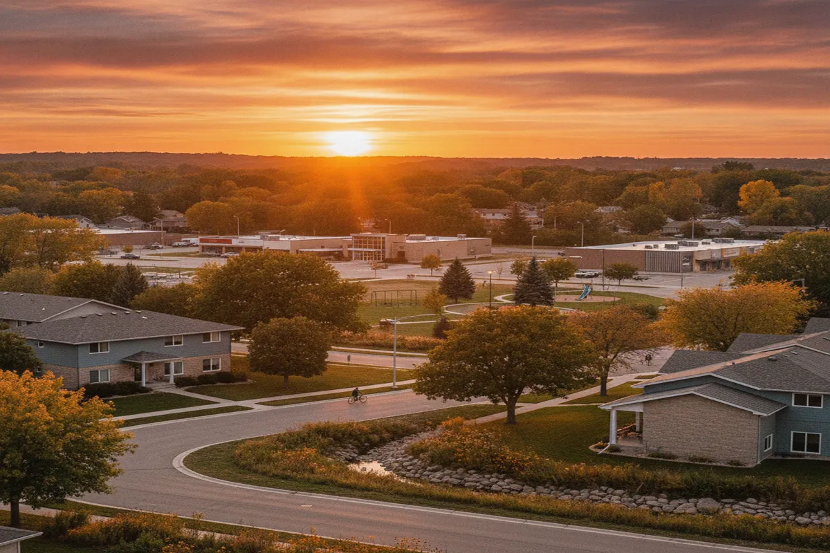 Public restroom locations mapped in Brooklyn Park, Minnesota — 49 facilities across zip codes 55428, 55433, 55443