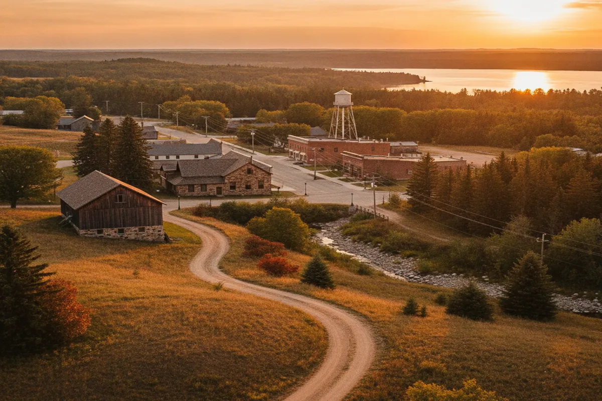 Public restroom locations mapped in Harris, Minnesota — 2 facilities across zip codes 55032, 55056